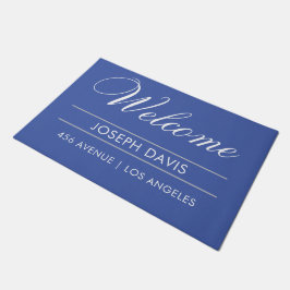 Welcome|Name|Address Modern Fußmatte
