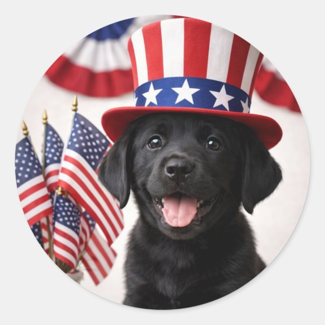 Welcome New U.S. Citizen Patriotic  Round Sticker  (Devant)
