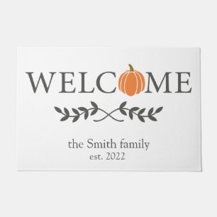 Welcome Pumpkin Personalisiert Fußmatte