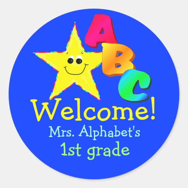 Welcome School Stickers (Vorderseite)
