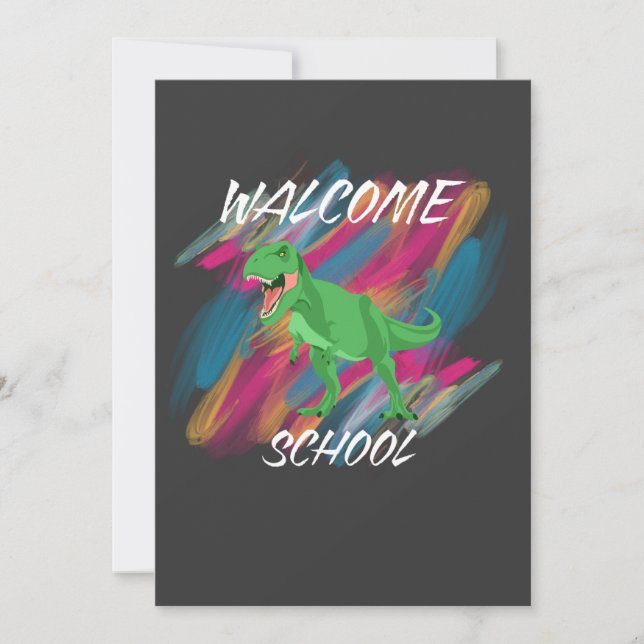 WELCOME SCHOOL, WELCOME BACK TO SCHOOL 2025 EINLADUNG (Vorderseite)