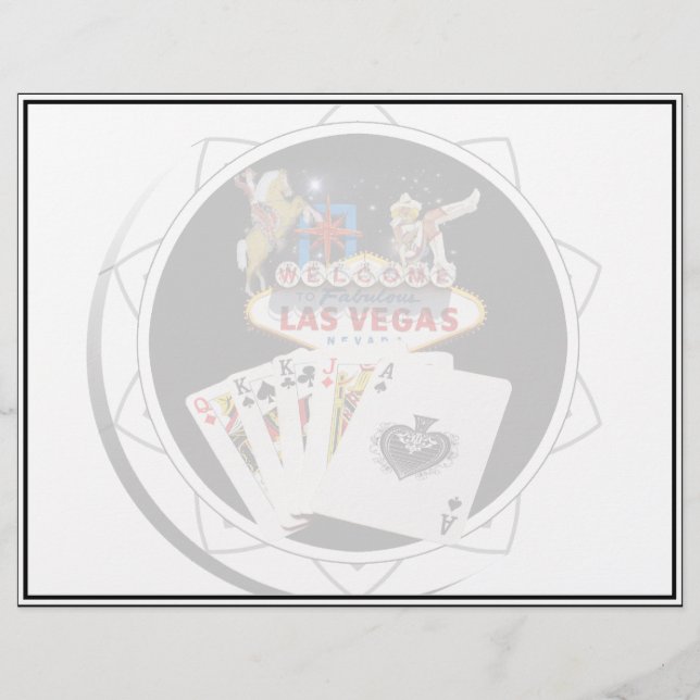 Welcome Sign Black Poker Chip (Vorderseite)