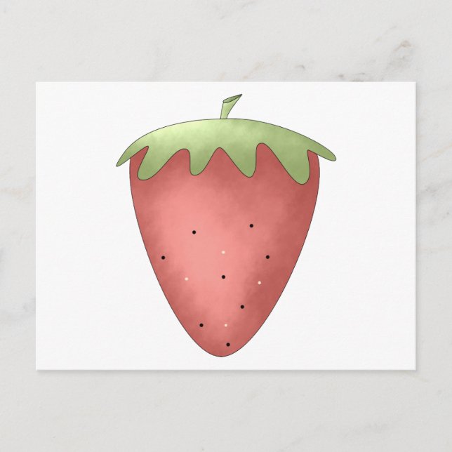 Welcome Spring ・ Strawberry Postkarte (Vorderseite)