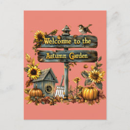 Welcome to Automn Postkarte