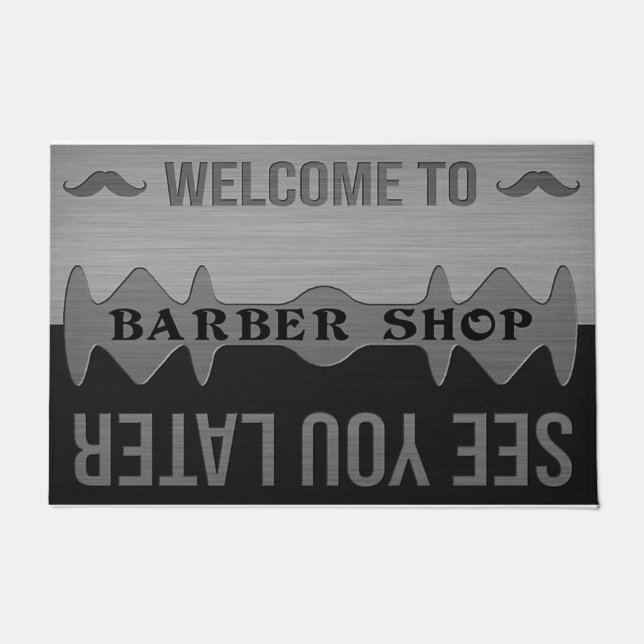 Welcome To Barber Shop, See You Later Fußmatte (Vorderseite)