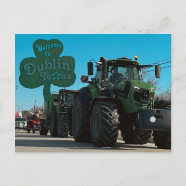 Welcome to Dublin (Texas) Postkarte (Vorderseite)