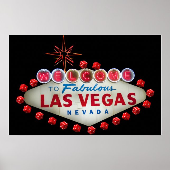 Welcome to Fabulous Las Vegas + Dice Poster (Vorne)