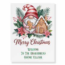 Welcome to Gingerbread Gnome Village Merry Xmas
