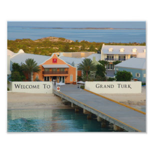 "Welcome to Grand Turk", Fotografie, Karibik Fotodruck