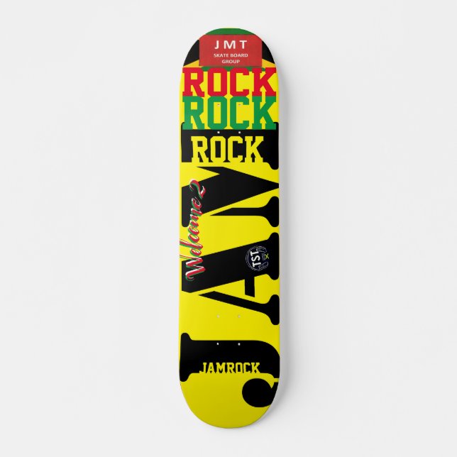 WELCOME TO JAMROCK  JMT 7 3/4" Skateboard Deck (Vorne)