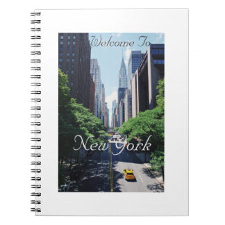 Welcome to New York, USA, Spiral Foto Note Book, Notizblock
