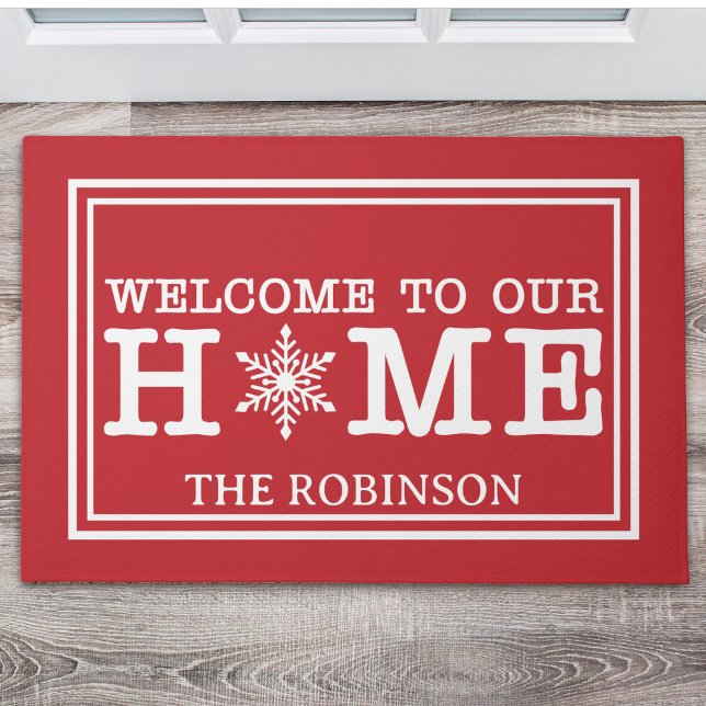 Welcome to Our Christmas Home Fußmatte (Von Creator hochgeladen)