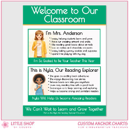 Welcome to Our Classroom Teacher Anchor Chart Poster