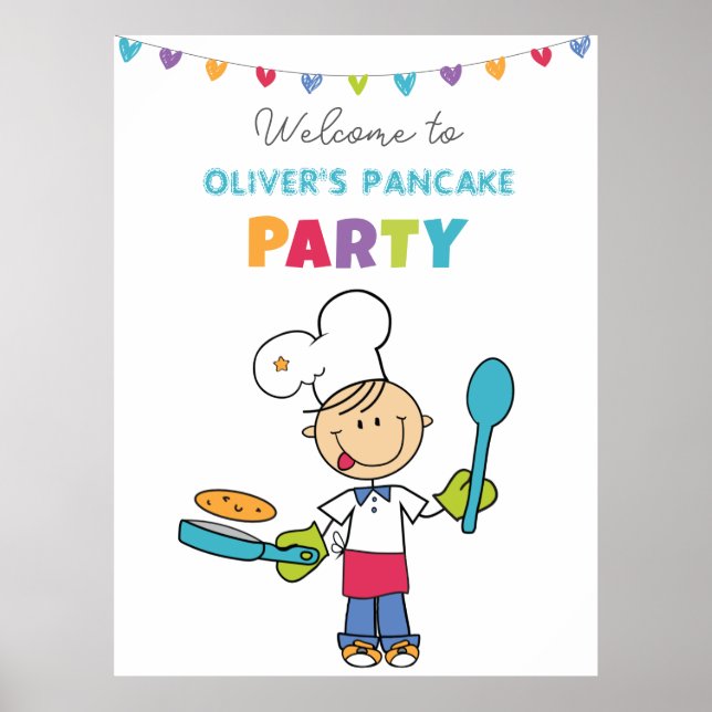 Welcome to Pancake Party Poster (Vorne)