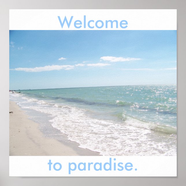 Welcome to paradise. poster (Vorne)