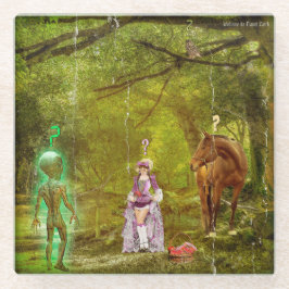 Welcome to Planet Earth Glasuntersetzer