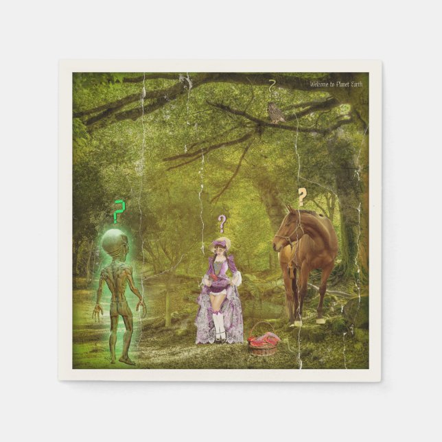 Welcome to Planet Earth Serviette (Vorderseite)