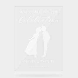 Welcome to the Celebration Custom Wedding Welcome Acrylschild