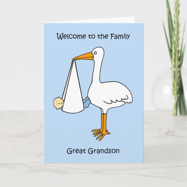 Welcome to the Family Great Grandson Karte (Vorderseite)