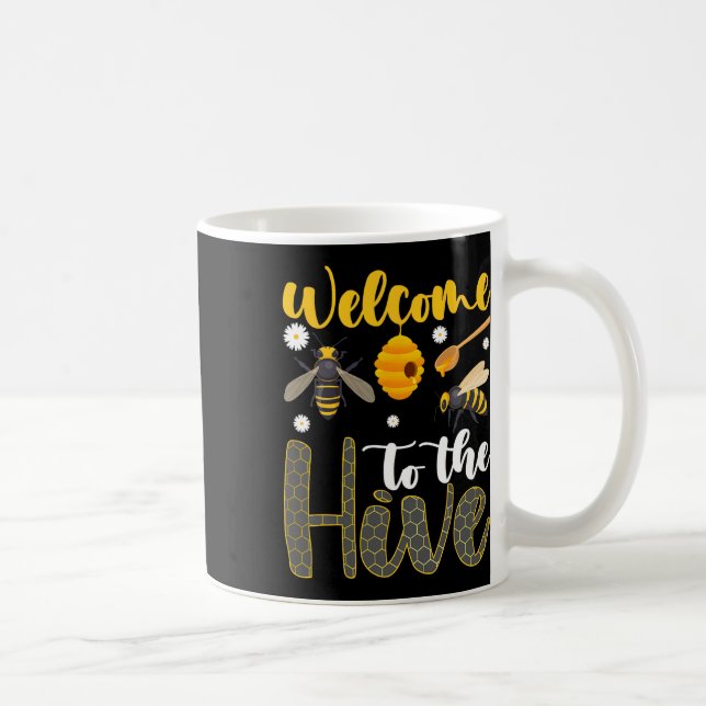 Welcome To The Hive Bee Teacher Back To School  Kaffeetasse (Rechts)