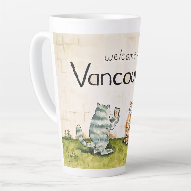 Welcome To Vancouver WA Milchtasse (Linke Ecke)