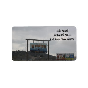 Welcome to Wyoming Address Labels Adressaufkleber