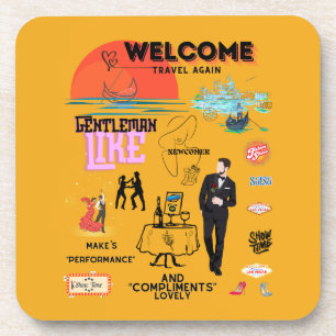 WELCOME TRAVEL AGAIN GETRÄNKEUNTERSETZER