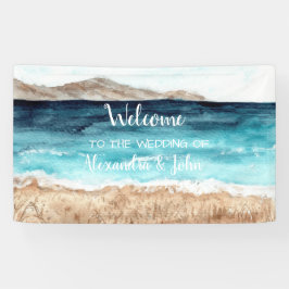 Welcome Wedding Beach Banner