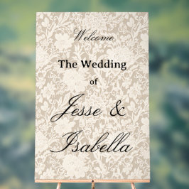 Welcome Wedding Sign Acrylschild