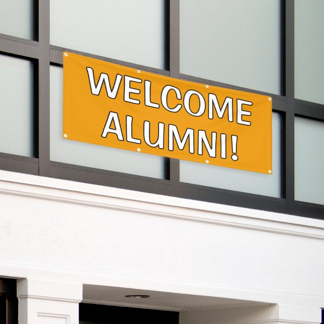 Welcome Zuhause Alumni Banner (Äußeres Gebäude)