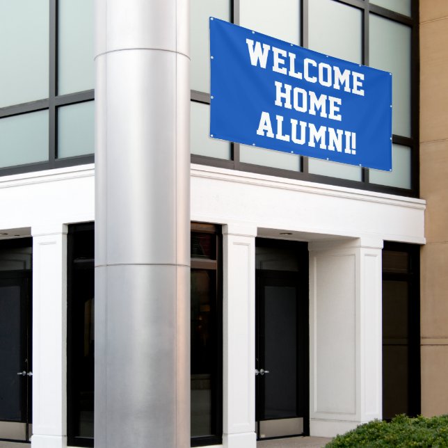 Welcome Zuhause Alumni Banner (Äußeres Gebäude)