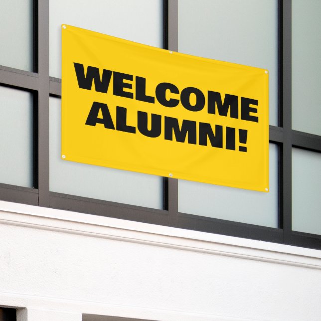 Welcome Zuhause Alumni Banner (Äußeres Gebäude)