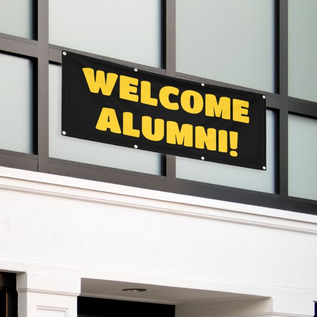 Welcome Zuhause Alumni Banner (Äußeres Gebäude)