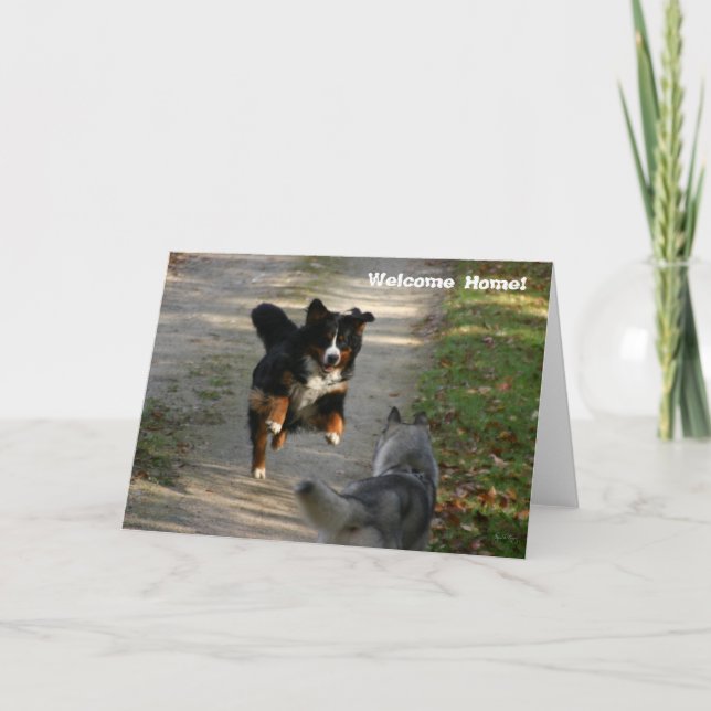 Welcome Zuhause Card - Die Wiedersehen Karte (Vorderseite)