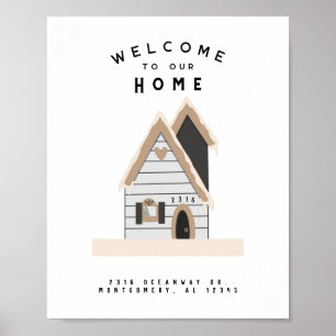 Welcome Zuhause Custom House Poster