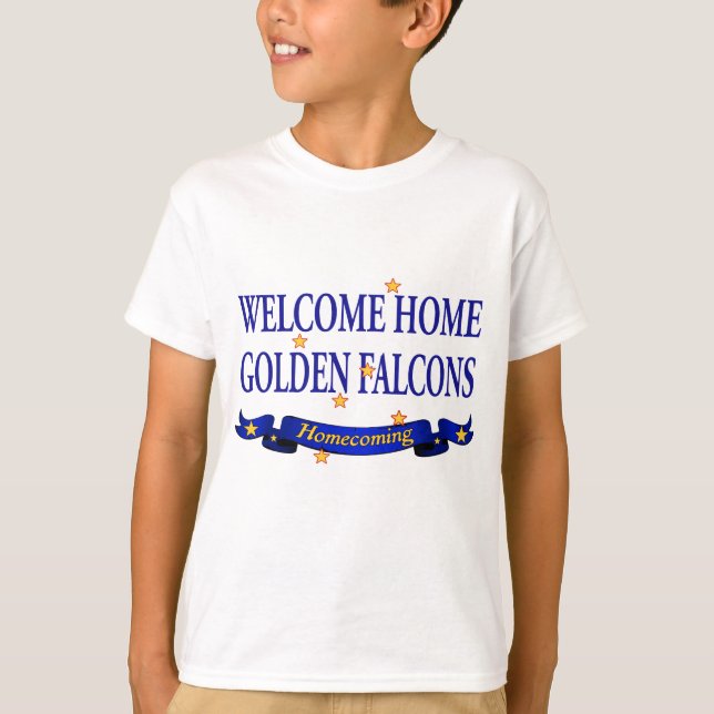 Welcome Zuhause Golden Falcons T-Shirt (Vorderseite)