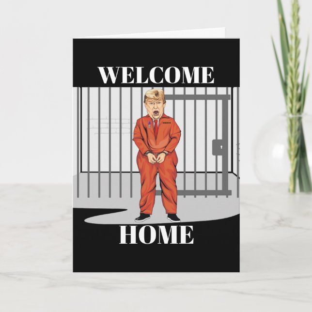 Welcome Zuhause Grußkarte Karte (Vorderseite)
