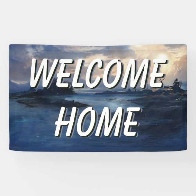 Welcome Zuhause Landswater-Banner Banner (Horizontal)