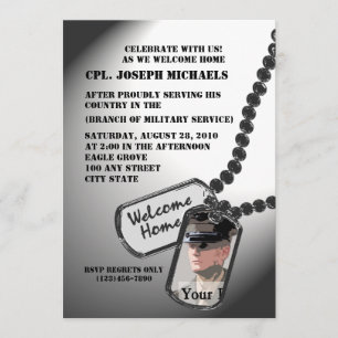Welcome Zuhause/ Militär Einladung
