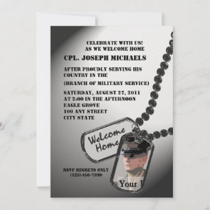 Welcome Zuhause/ Militär Einladung