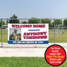 Welcome Zuhause Military Banner