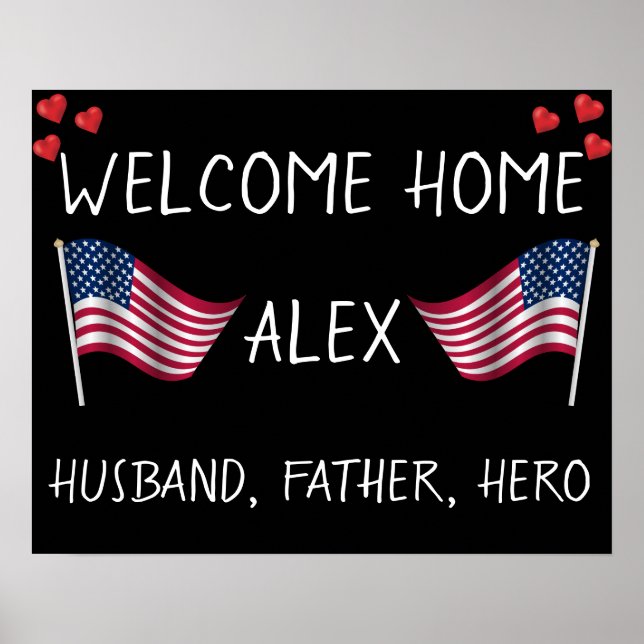 Welcome Zuhause Military Poster (Vorne)
