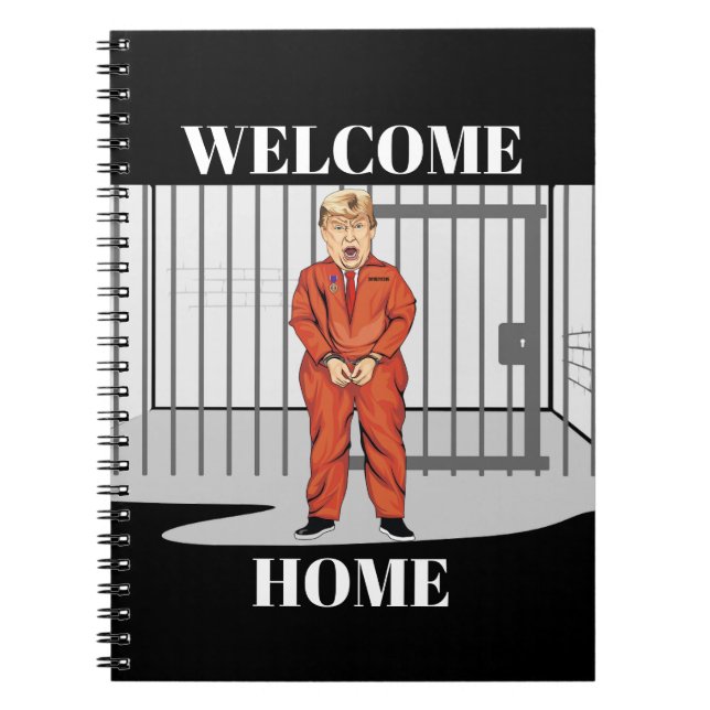 Welcome Zuhause Notebook Notizblock (Vorderseite)