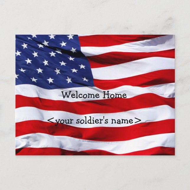 Welcome Zuhause Partys Postcard Einladungspostkarte (Vorderseite)
