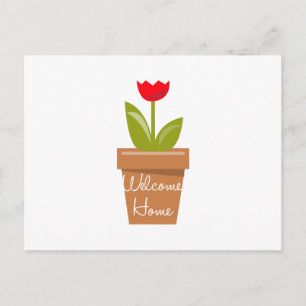 Welcome Zuhause Postkarte