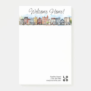 Welcome Zuhause Real Anwesen Closing-Geschenk Post-it Klebezettel