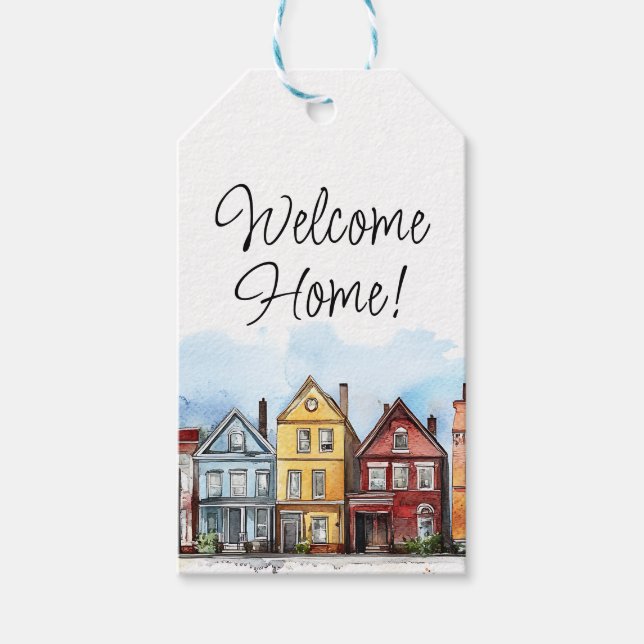Welcome Zuhause Real Anwesen Zuhause Closing-Gesch Geschenkanhänger (Vorderseite)