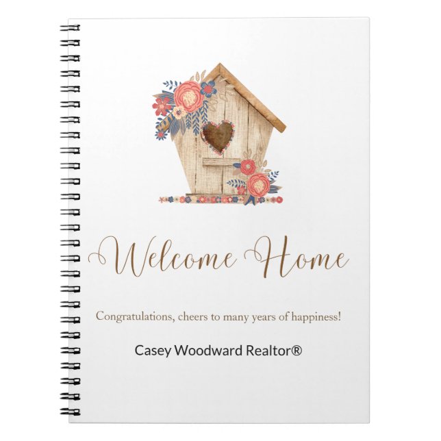 Welcome Zuhause Realtor Personalisiert Notizblock (Vorderseite)