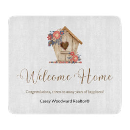 Welcome Zuhause Realtor Personalisiert Schneidebrett