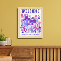 WELCOME ZUHAUSE SWEET ZUHAUSE Farmhouse Blume CUST